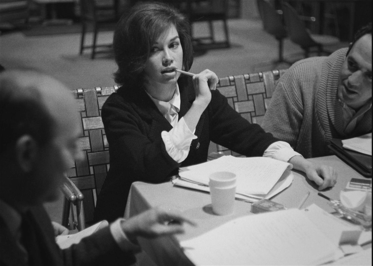 <i>Earl Theisen/Courtesy of HBO</i><br/>Mary Tyler Moore at a table read for 