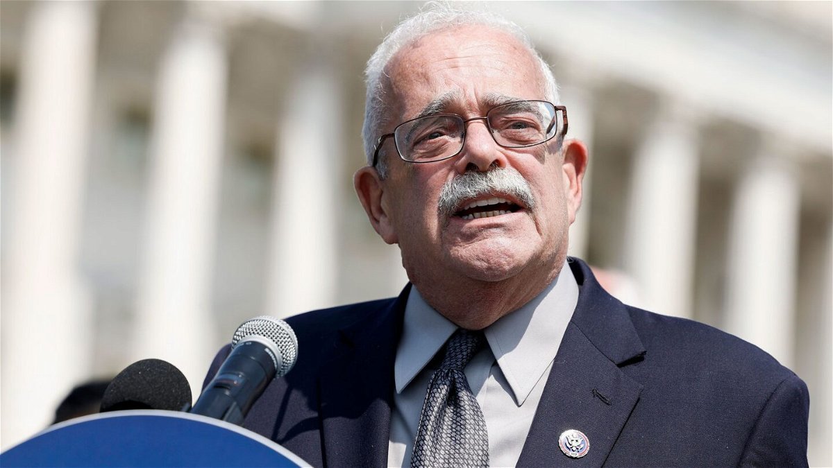 <i>Anna Moneymaker/Getty Images/FILE</i><br/>Rep. Gerry Connolly (D-VA) speaks at a news conference outside of the U.S. Capitol Building in June 2022 in Washington