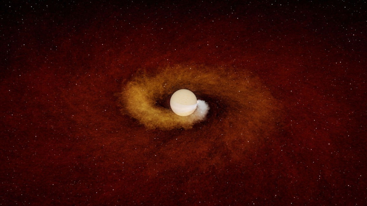 <i>R. Hurt/K. Miller/Caltech/IPAC</i><br/>An artist's impression shows the planetary demise.