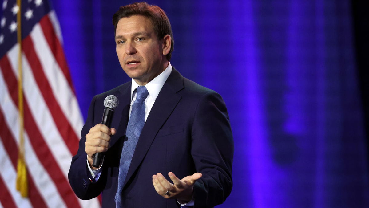 <i>Scott Olson/Getty Images</i><br/>DeSantis then said he does 