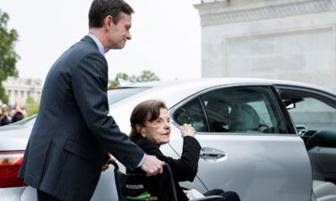 Senate Democrats approved several judicial nominees on Thursday that had been stalled in Sen. Dianne Feinstein's absence. The senator is pictured here at the US Capitol Building on May 10 in Washington