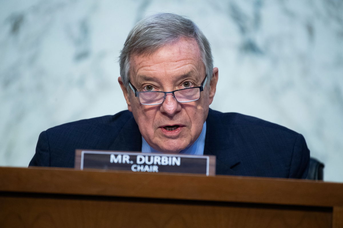 <i>Tom Williams/Pool/Getty Images</i><br/>Chairman Richard Durbin