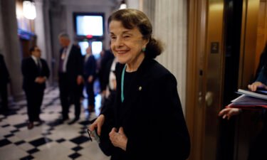 Sen. Dianne Feinstein (D-CA) heads into the Senate chamber at the U.S. Capitol in June 2022 in Washington