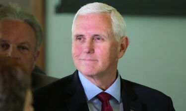 Allies of Mike Pence have launched a super PAC in support of the former vice president's 2024 presidential candidacy. Pence is seen here on April 28 in Salt Lake City