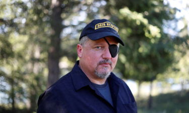 Oath Keepers founder Stewart Rhodes poses during an interview session in Eureka