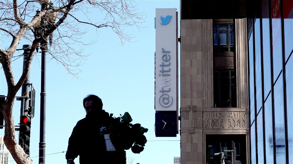 <i>Justin Sullivan/Getty Images/FILE</i><br/>Twitter is adding encrypted messaging to the platform Wednesday. Pictured is the Twitter headquarters on April 10