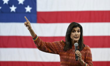 Republican presidential candidate and former South Carolina Gov. Nikki Haley holds a rally in Greer