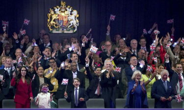 A view of the royal box during the show.