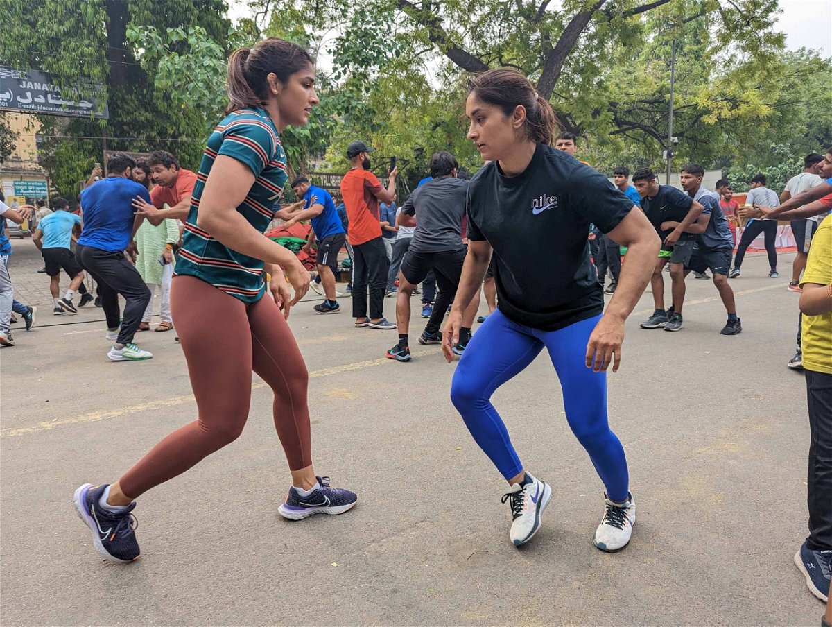 India's top female wrestlers are camping on the streets of New