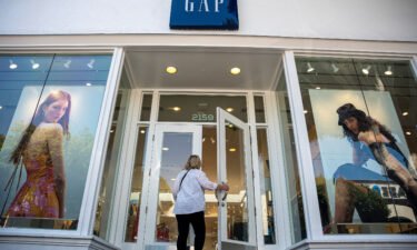 US consumer sentiment worsened in May as Americans grew concerned about the economy's direction and a potential default of the US government's debt. Pictured is a Gap store in San Francisco.
