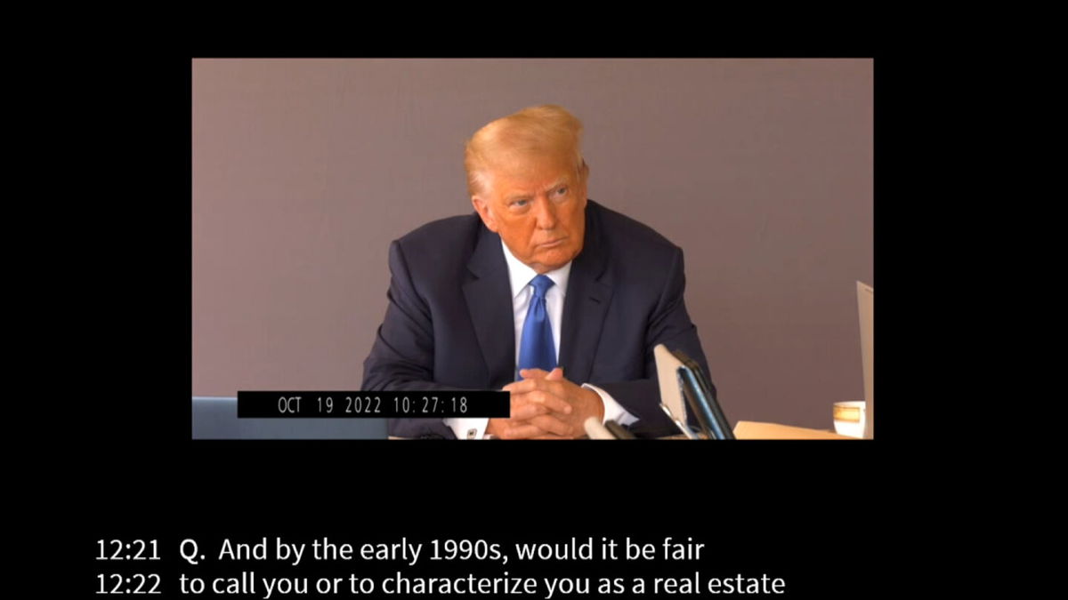 <i>Kaplan Hecker & Fink</i><br/>The video deposition of Donald Trump played before the jury in the E. Jean Carroll civil battery and defamation trial was made public on May 5.