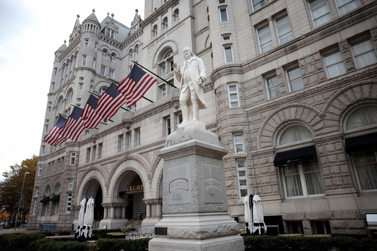 <i>Win McNamee/Getty Images</i><br/>The Trump International Hotel is shown November 15