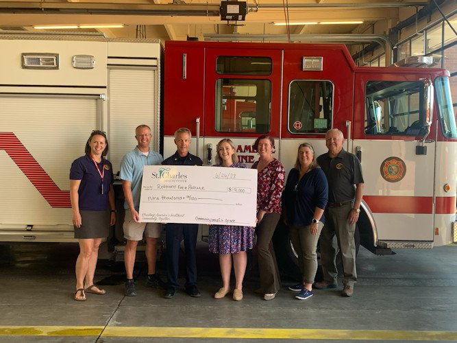Redmond Fire & Rescue received a grant for $9,000 from St. Charles Health System to implement a mental health peer support program for first responders