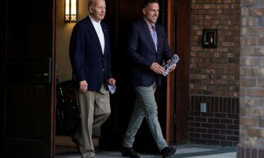U.S. President Joe Biden and his son Hunter Biden are seen here on St. Johns Island