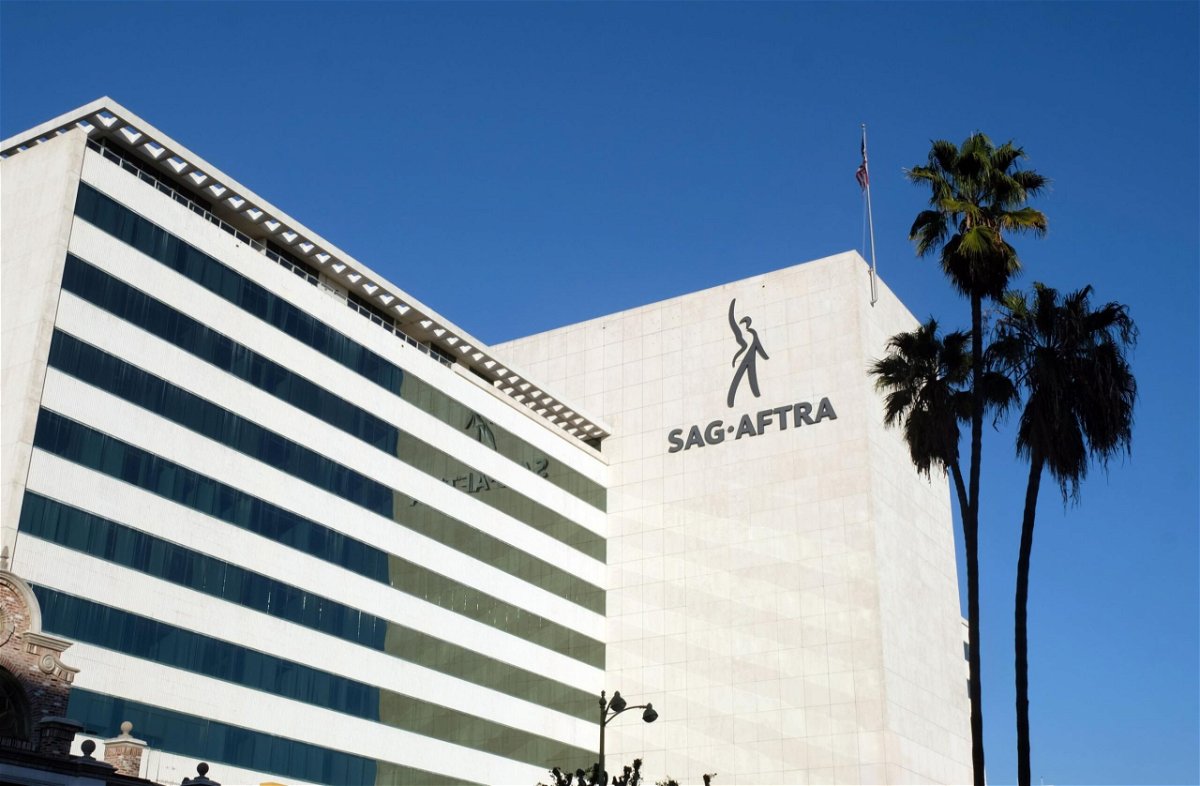 <i>Chris Delmas/AFP/Getty Images/FILE</i><br/>The SAG-AFTRA headquarters building on Wilshire boulevard in Los Angeles is seen here on January 10