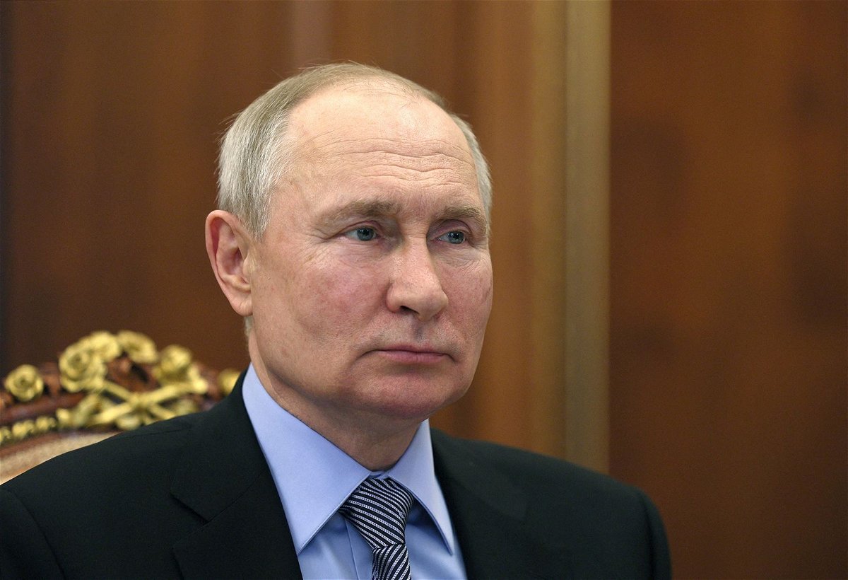<i>GAVRIIL GRIGOROV/GDA/AP</i><br/>Russian President Vladimir Putin is pictured here at the Kremlin in Moscow