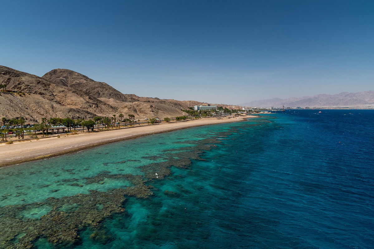 <i>Ulrika Larsson/Getty Images</i><br/>Pictured here is a view of the shallow reef due north from The Underwater Observatory Marine Park tower in Eilat