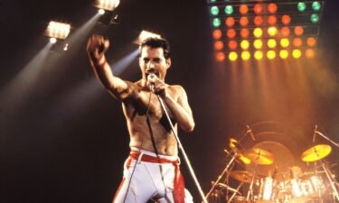 Freddie Mercury of Queen is pictured here at the 1982 tour in Oakland