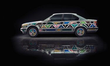 Esther Mahlangu's Art Car featured the bold colors and geometric patterns used in the traditional arts and crafts of the Southern Ndebele people.