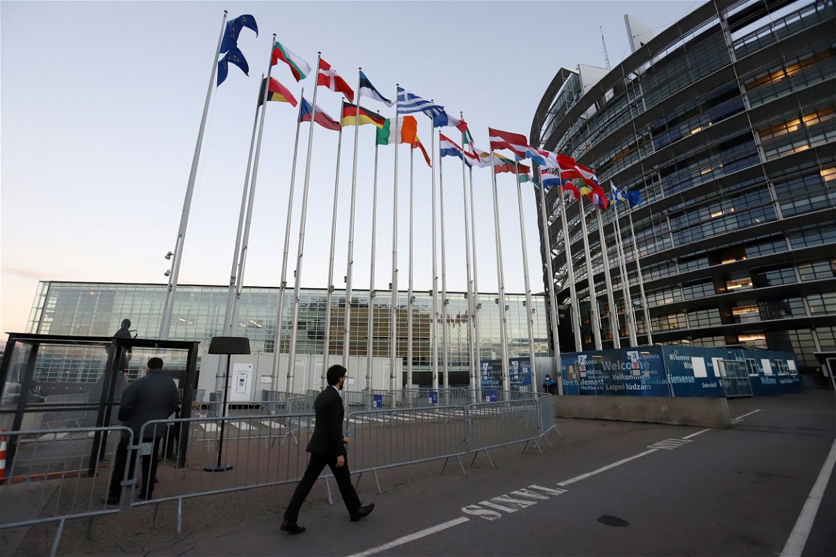 <i>Valeria Mongelli/Bloomberg/Getty Images</i><br/>The European Parliament building in Strasbourg