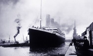 The Titanic sets sail from Southampton
