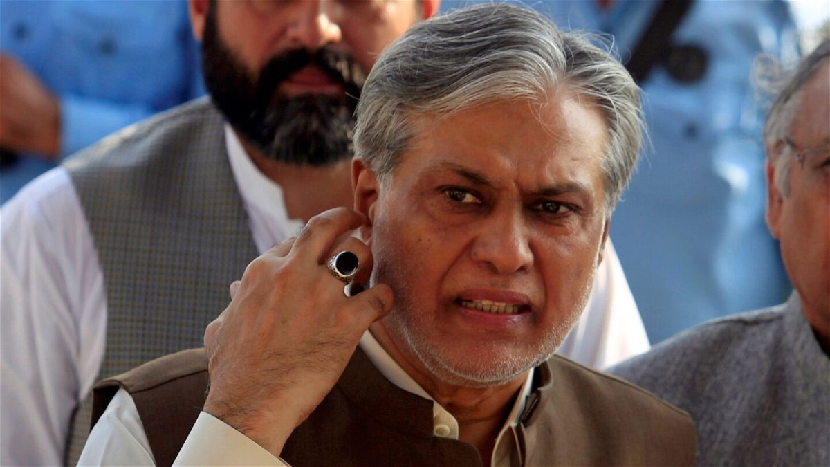 <i>Faisal Mahmood/Reuters</i><br/>Pakistan's Finance Minister Ishaq Dar is seen after a meeting in Islamabad on September 26