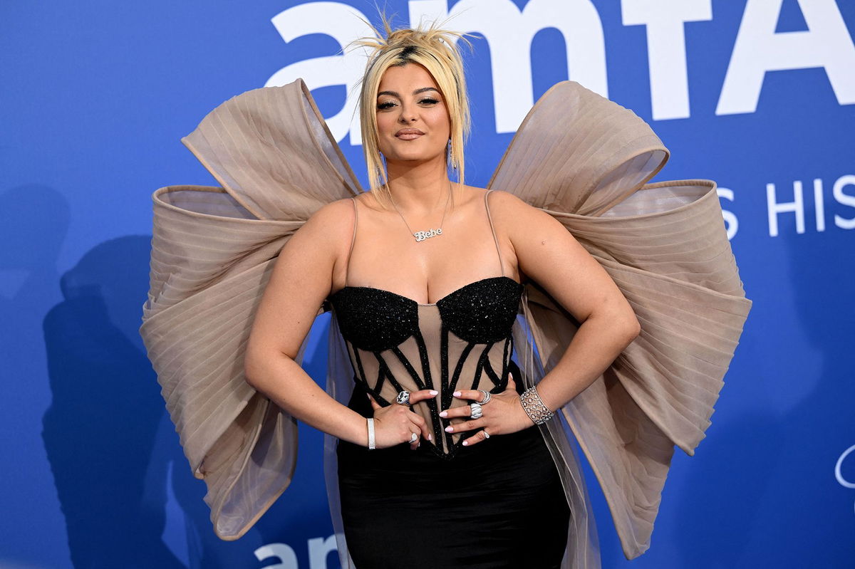 <i>Stefano Rellandini/AFP/Getty Images</i><br/>Bebe Rexha was rushed off stage on Sunday at her concert in New York City. Rexha is pictured here on the red carpet on May 25.