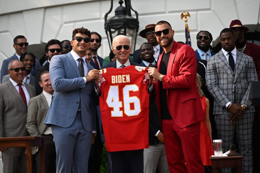 Chiefs 2023 Lamar Hunt AFC Championship Trophy Presentation 