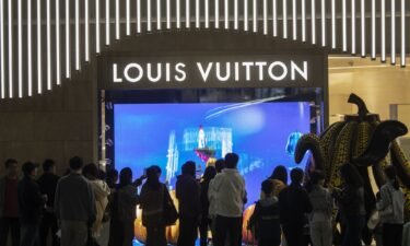 An LVMH Moet Hennessy Louis Vuitton store in Shanghai