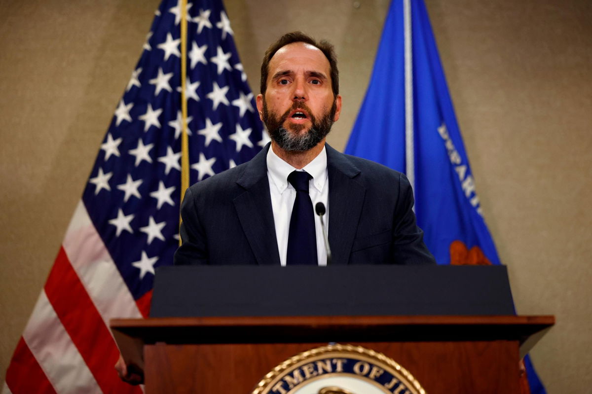<i>Chip Somodevilla/Getty Images</i><br/>Special Counsel Jack Smith delivers remarks on a recently unsealed indictment against former President Donald Trump on June 9 in Washington