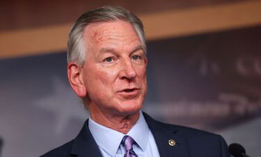 Sen. Tommy Tuberville speaks at a press conference on student loans at the U.S. Capitol on June 14 in Washington