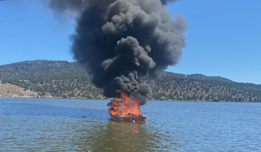Boat fire Prineville Reservoir Kevin Obrien 71