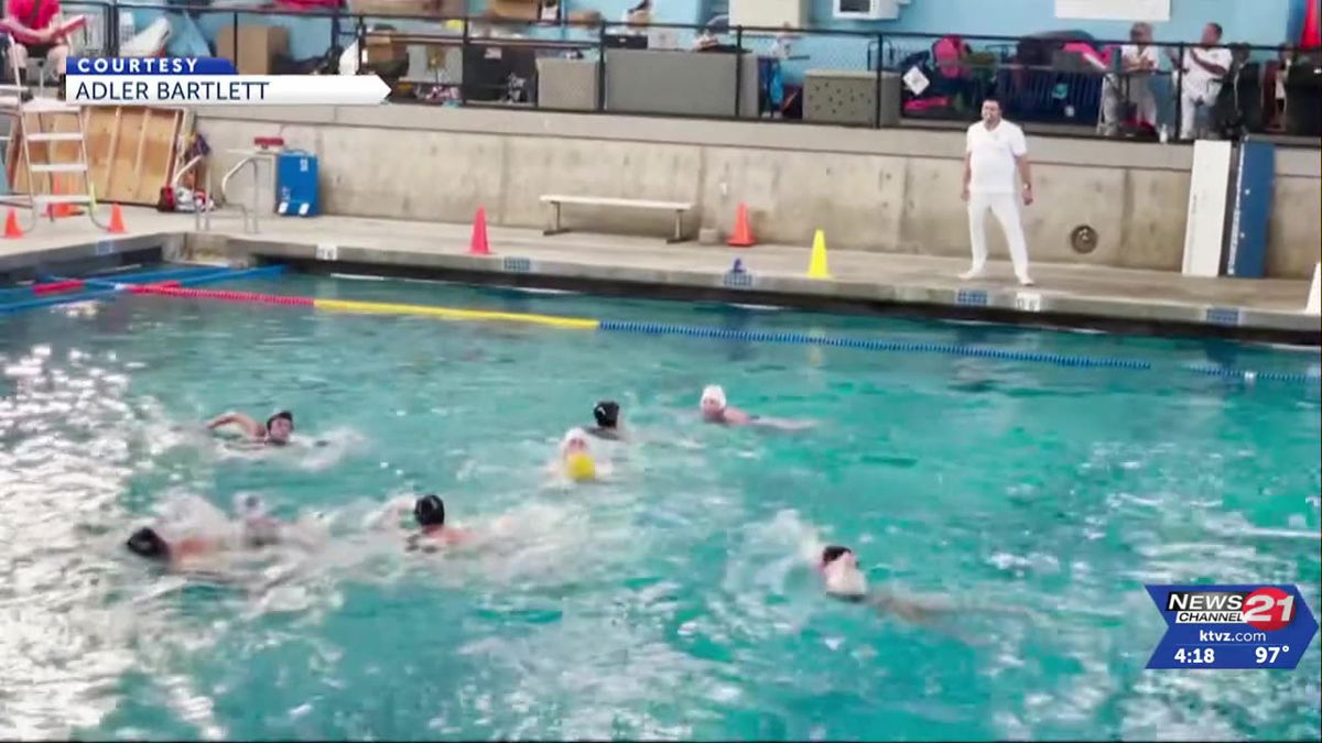 Two C.O. athletes competing in water polo Junior Olympics KTVZ