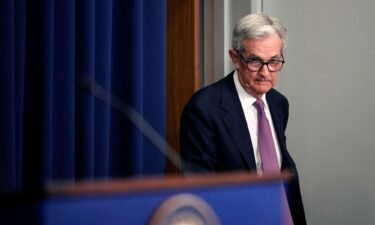 U.S. Federal Reserve Board Chairman Jerome Powell arrives to speak during a news conference on June 14 in Washington