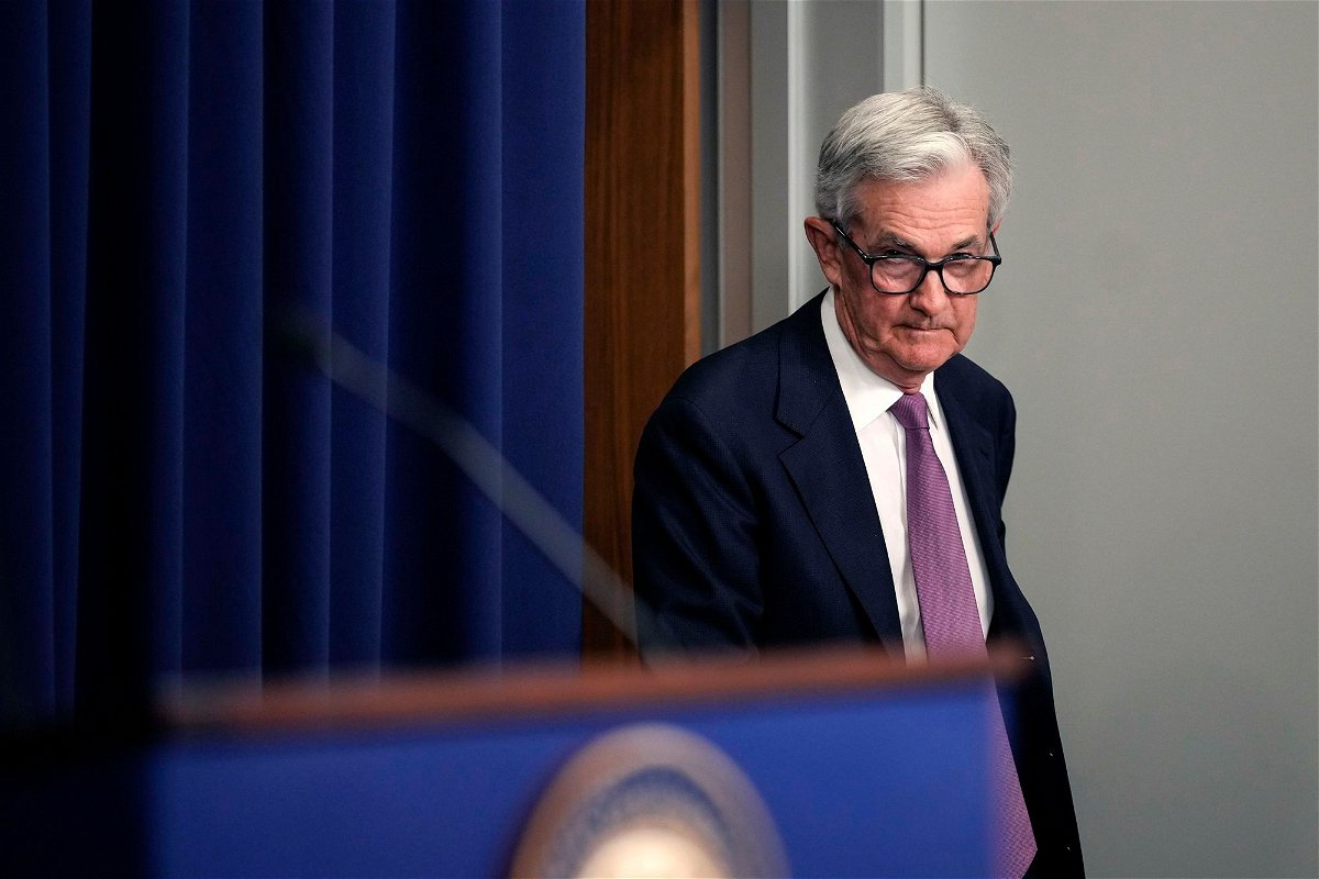 <i>Drew Angerer/Getty Images</i><br/>U.S. Federal Reserve Board Chairman Jerome Powell arrives to speak during a news conference on June 14 in Washington