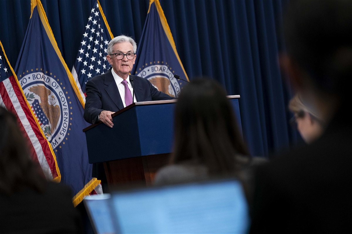 <i>Sarah Silbiger/Bloomberg/Getty Images</i><br/>Fed Chair Jerome Powell speaks during a news conference following a Federal Open Market Committee meeting in Washington