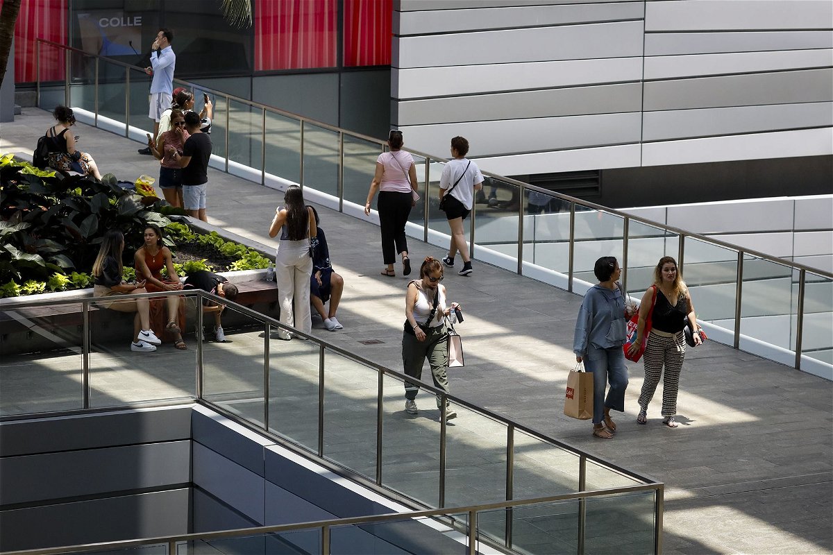 <i>Eva Marie Uzcategui/Bloomberg/Getty Images</i><br/>Shoppers at Brickell City Centre in Miami