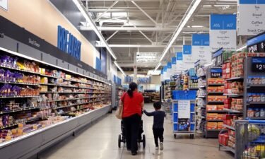 Customers shop at a Walmart store on May 18 in Chicago