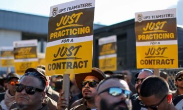 UPS and the Teamsters have reached a tentative deal on a new contract. UPS teamsters here hold a rally outside a UPS facility in Los Angeles