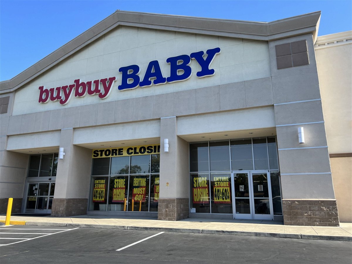 <i>Smith Collection/Gado/Getty Images</i><br/>Buy Buy Baby store announcing a fixture sale for closing of store