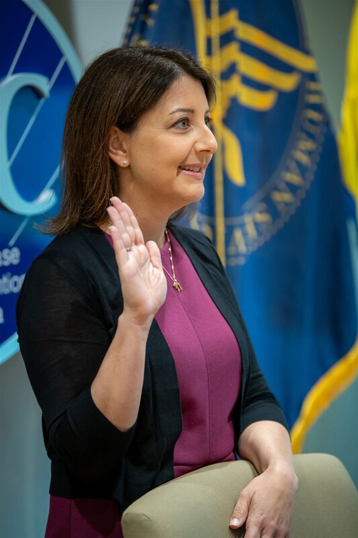 <i>Mandy Cohen/Twitter</i><br/>Dr. Mandy Cohen was sworn in as the 20th director of the US Centers for Disease Control and Prevention.