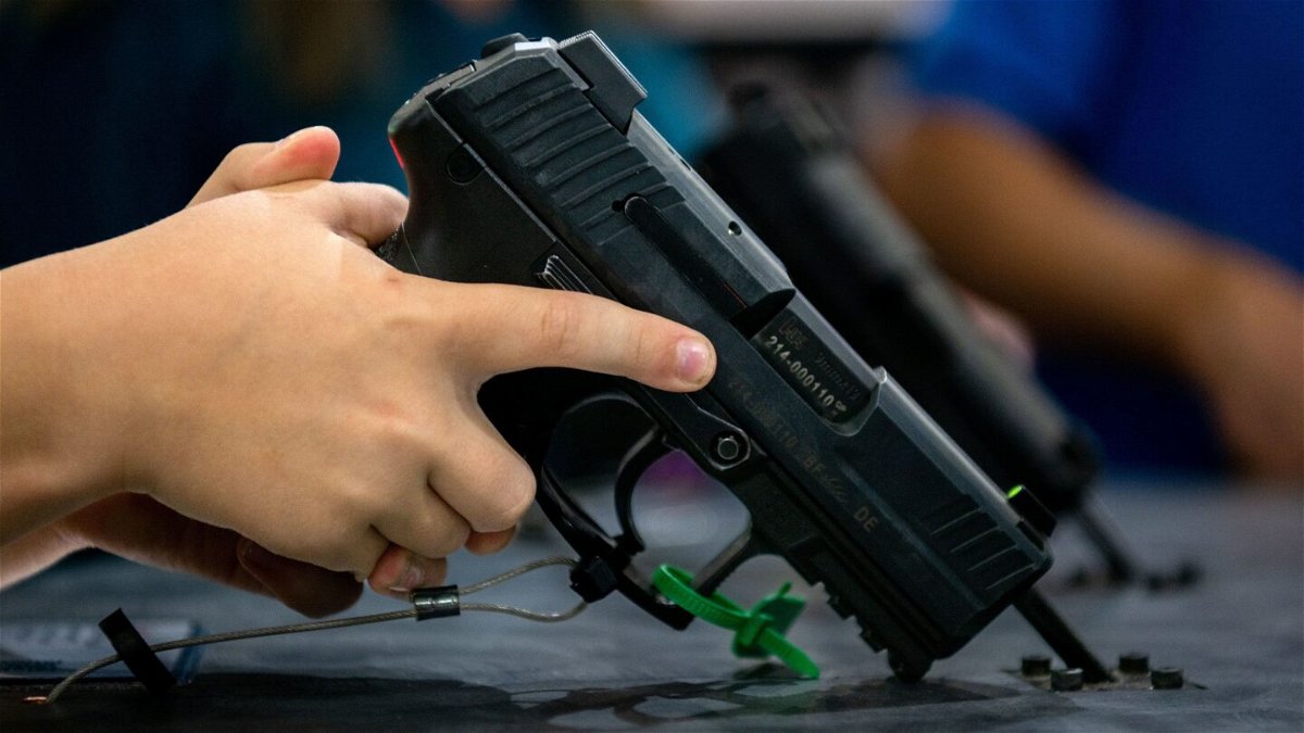 <i>Brandon Bell/Getty Images</i><br/>Kids who watched a short gun safety video were less likely to touch a gun they found and pull the trigger