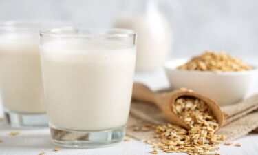 Check the labels on plant-based milks for added sugars and calcium and vitamin D supplementation