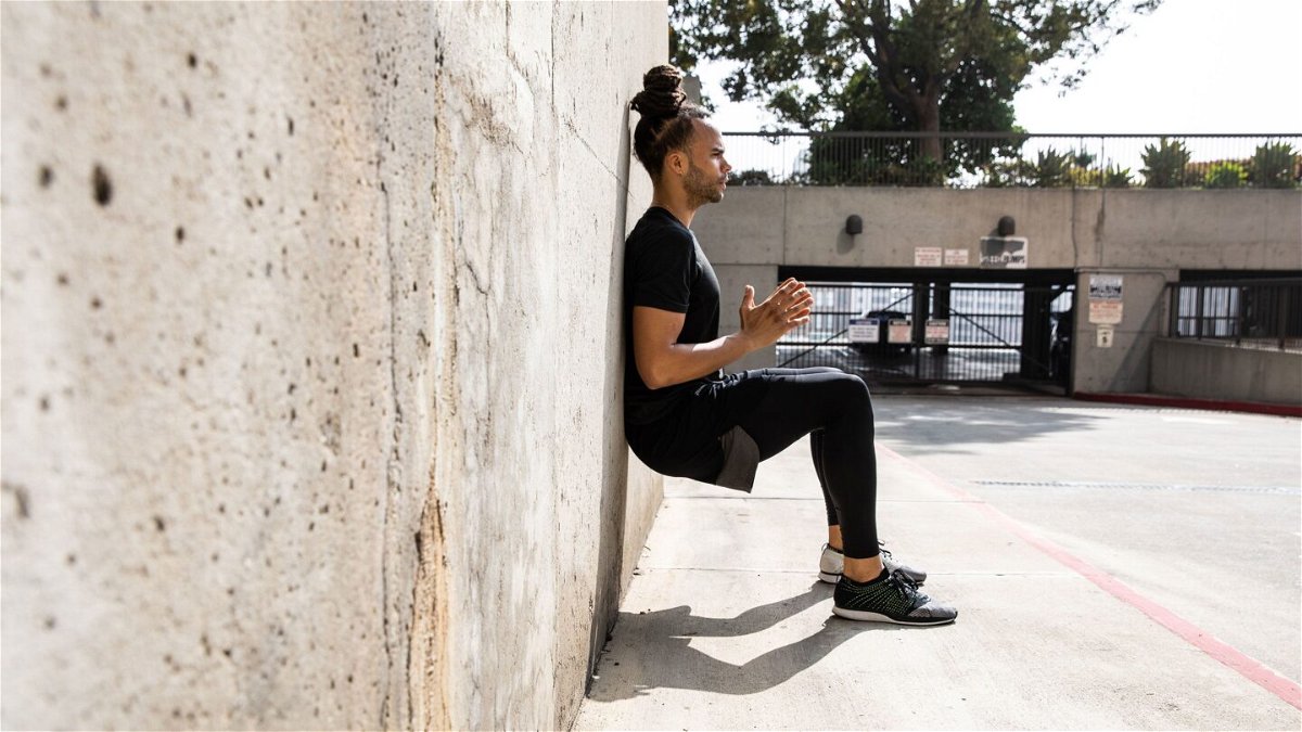 <i>LeoPatrizi/E+/Getty Images</i><br/>Wall squats are one of the best exercises for lowering blood pressure