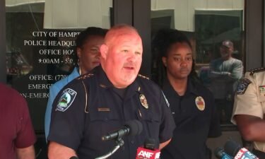 Hampton Police Department Chief James Turner speaks at a press conference following the shooting.