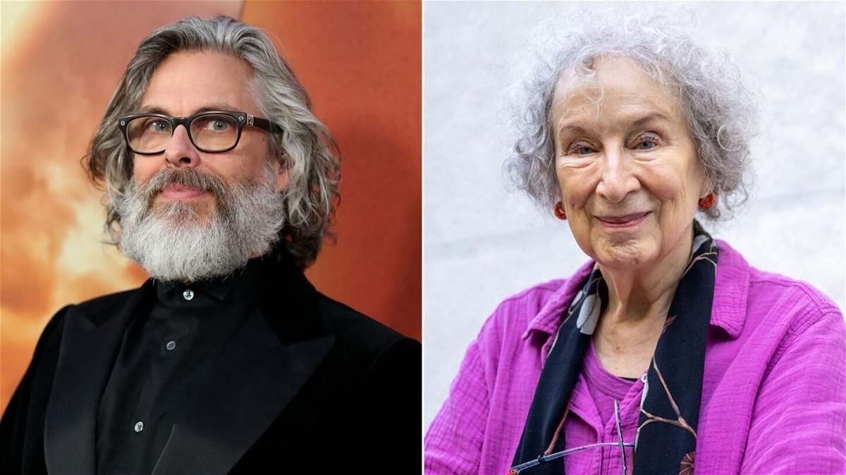 <i>Rich Fury/Monika Skolimowska/dpa/picture alliance/Getty Images</i><br/>Michael Chabon and Margaret Atwood are among the writers accusing AI companies of unfairly profiting from their work.