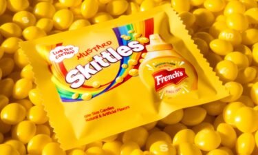 Skittles partnered with French's for a mustard-flavored candy.