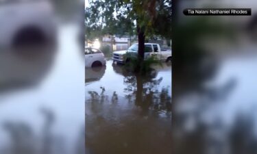 Resident Tia Nalani Nathaniel Rhodes shared this image of flooding in Mayfield on July 19.