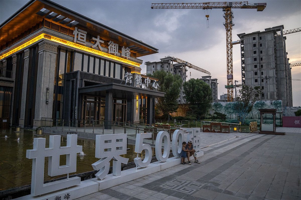 <i>Stringer/Bloomberg/Getty Images/File</i><br/>Evergrande's Royal Peak residential development in Beijing in July 2022.