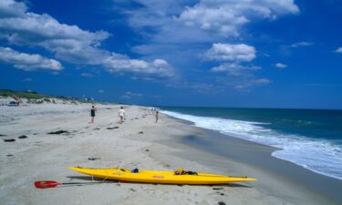 The incident occurred at Quogue Village Beach in Long Island.